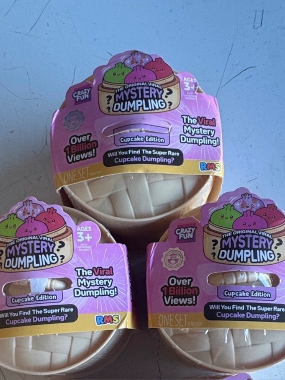 RMS Mystery Dumpling Mini - Cupcake Edition - Pink Packaging (Set of 3)